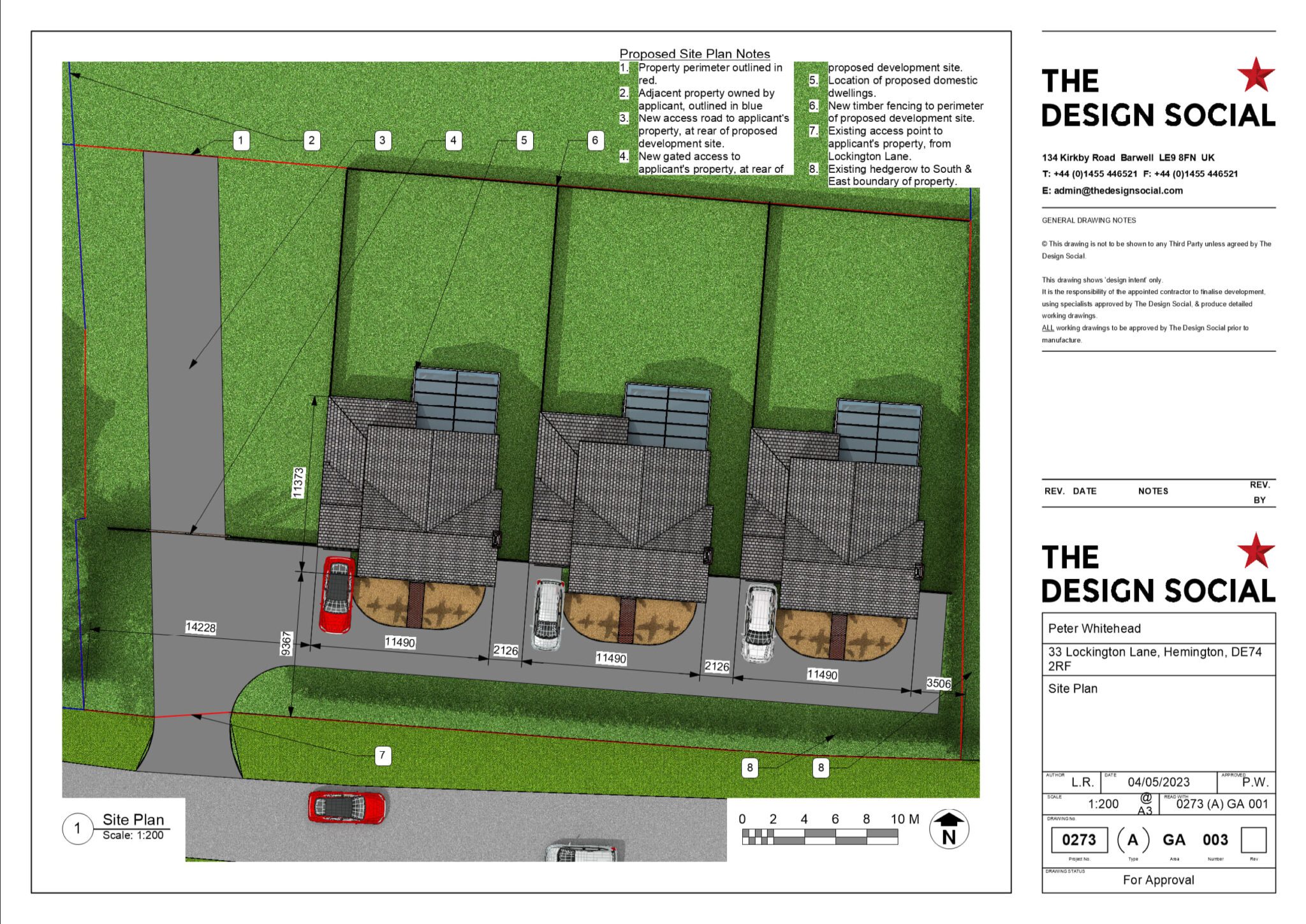 Peter Whitehead – Plans for New Properties – Hemington, Derby – Review