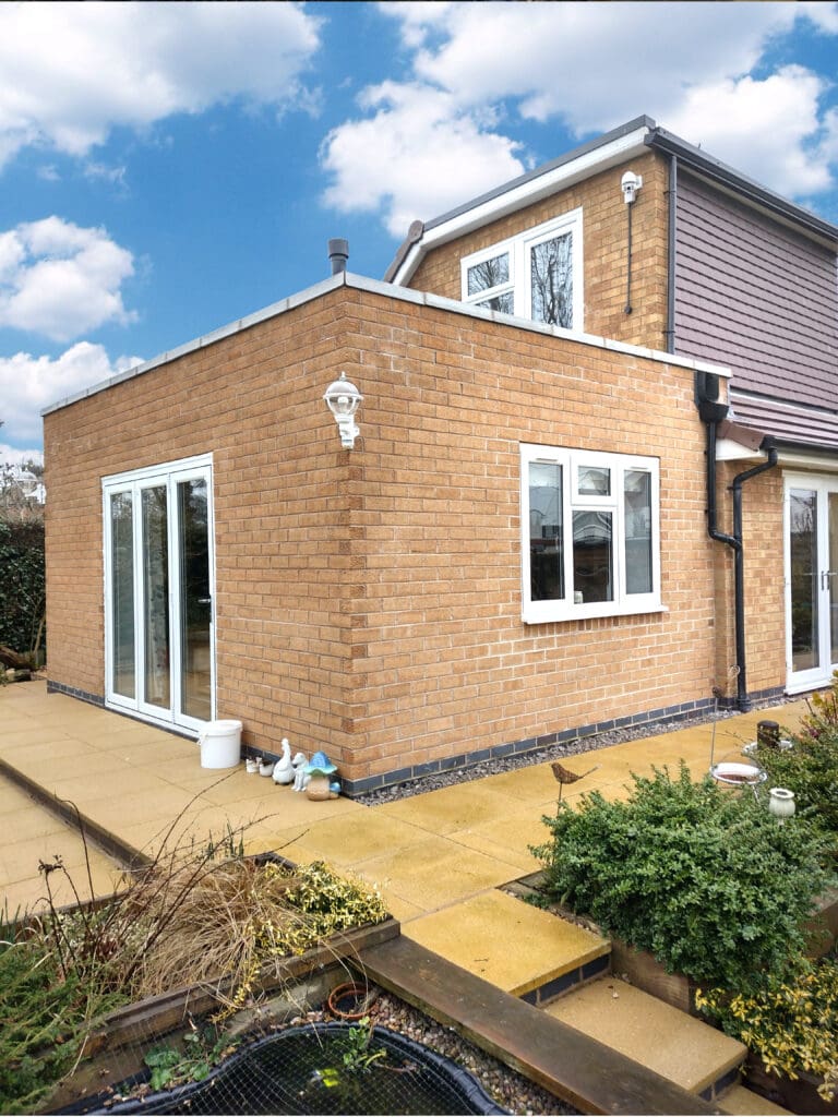 planning application side extension update exterior view 1