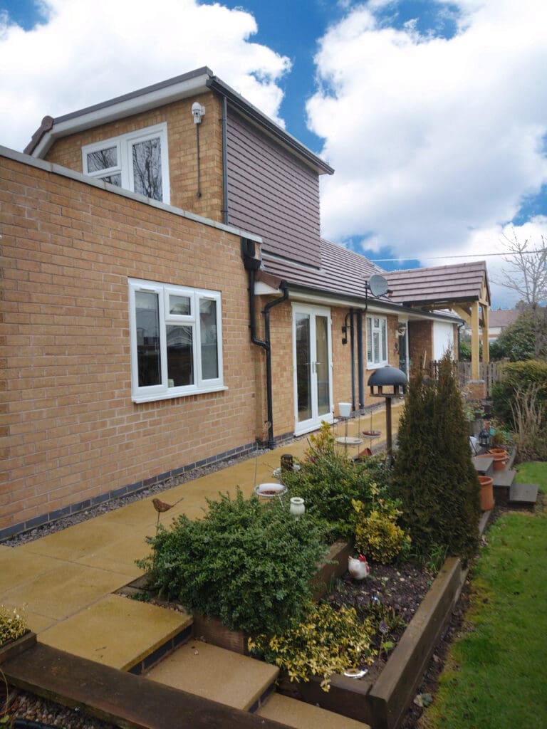 planning application side extension update exterior view 2