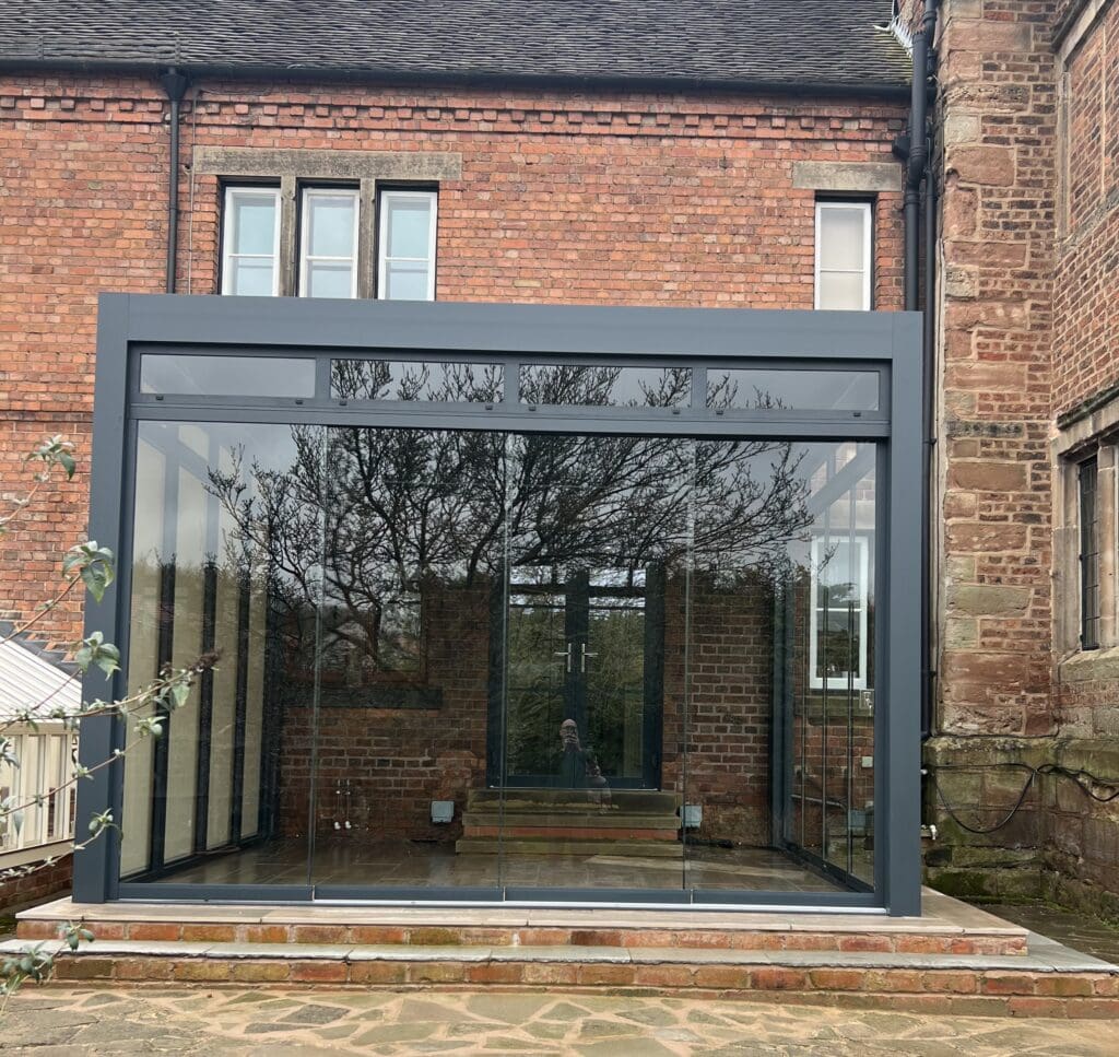 conservatory renovation replacement exterior view